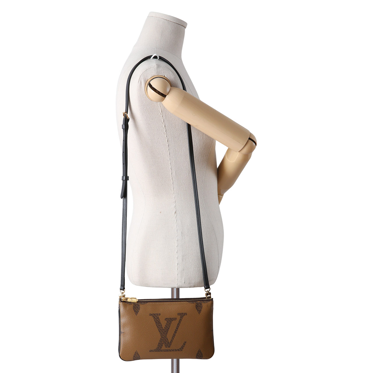 LOUIS VUITTON(USED)루이비통 모노그램 더블 집 포쉐트